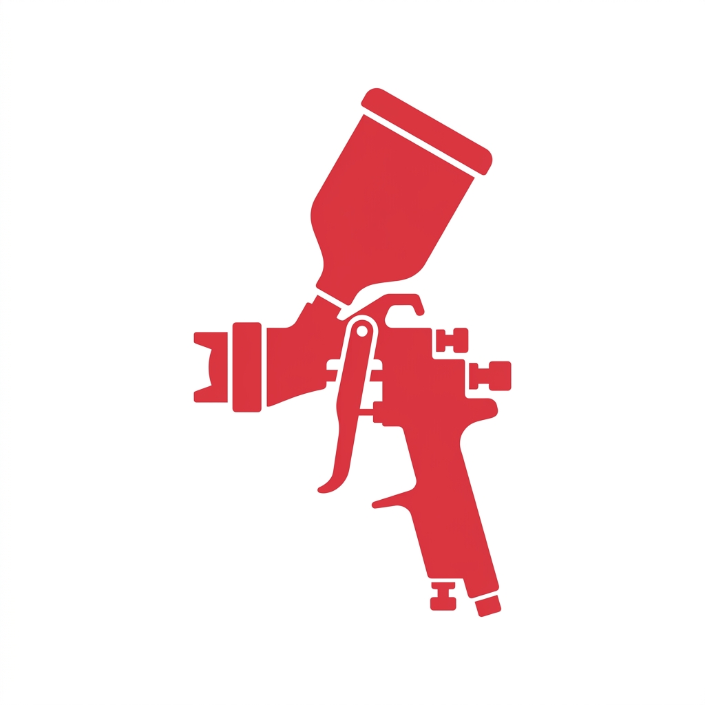 red spray gun